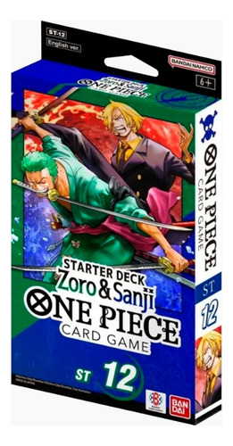 One Piece Card Game Starter Deck Zoro & Sanji St 12 One Piece Zoro Sanji Inglés