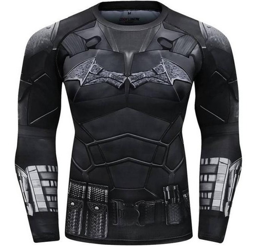 Camisa The Batman 2022 Robert Pattinson Lycra Compresion