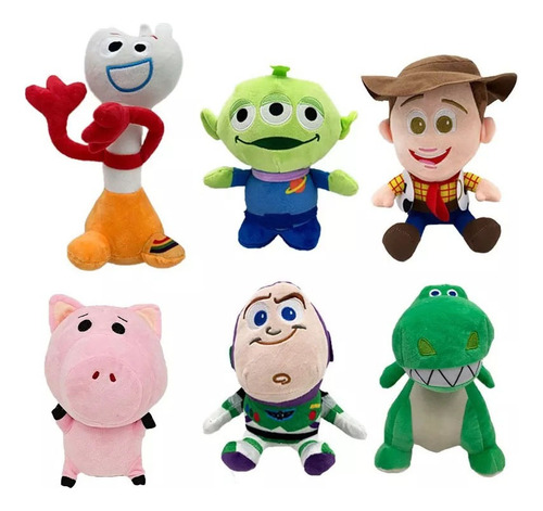 6pcs/set Toy Story 4 Peluche Muñeca Juguete Cumpleaño Regalo