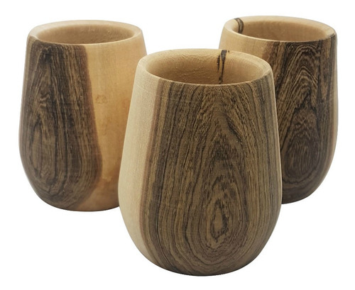 Mate De Madera Guayubira Misionera Para Pintar Boca Grande