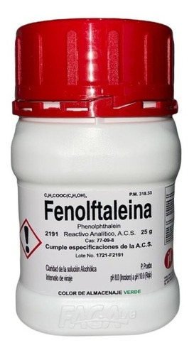 Fenolftaleina R. A. De 25 G Fagalab