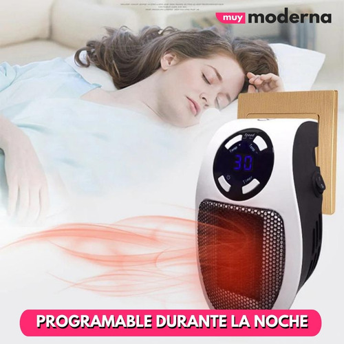 Calefactor De Pared Portátil Control Remoto Programable Muy®