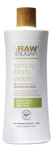 Raw Sugar Gel De Baño Raw Sugar Té Verde Y Aloe Vera