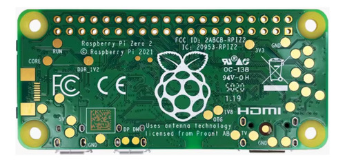 Raspberry Pi Zero 2w 64 Bit Cortex A53 Com Barra Pinos
