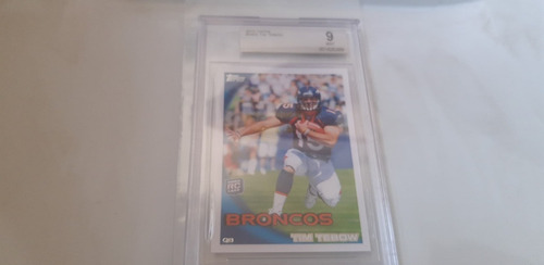 2010 Topps Tim Tebow Rookie #440 Bgs 9 Broncos (Usado)