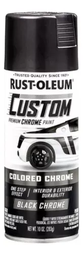 Pintura Premium Rust - Oleum Negro Cromado --roll Steel--