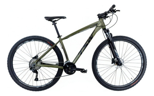 Bicicleta Tsw Hunch Plus Aro 29 Shimano 27v Freio Hidráulico Cor Cinza/verde Tamanho Do Quadro 15,5