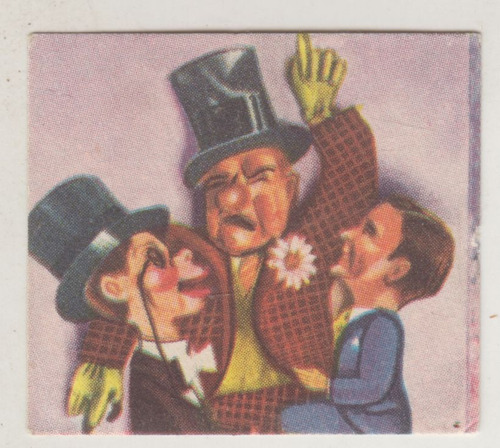 1954 Cine Tarjeta Cartoon Wc Fields Bergen & Charlie Uruguay