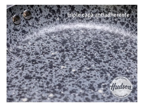 Set Black Granite 7 Piezas + 2 Separadores Bateria Hudson