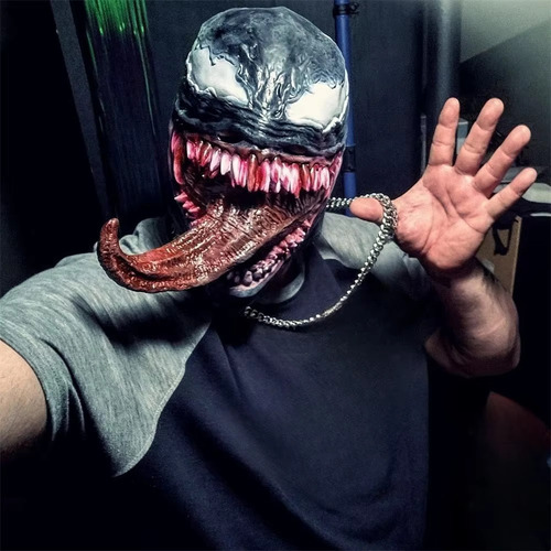 Mascara De Venom Halloween Cosplay Color Negro VEMON