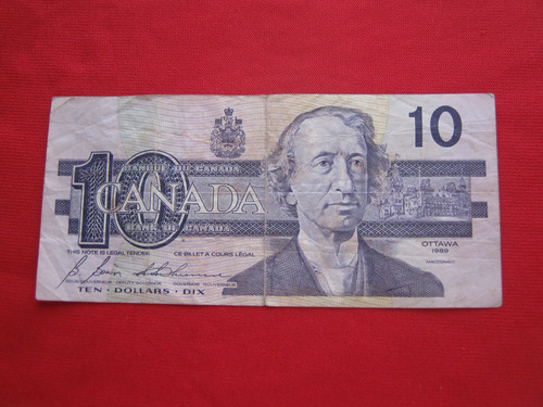 Canadá 10 Dolares 1989
