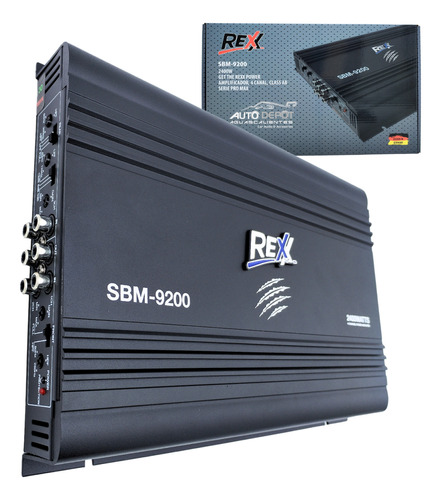 Amplificador Clase A/b 2400w Max 4 Canales Rex Sbm-9200