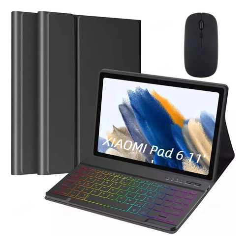 Funda Xiaomi Pad 6 De 11 Pulgadas Con Teclado Y Ratón Ilumin