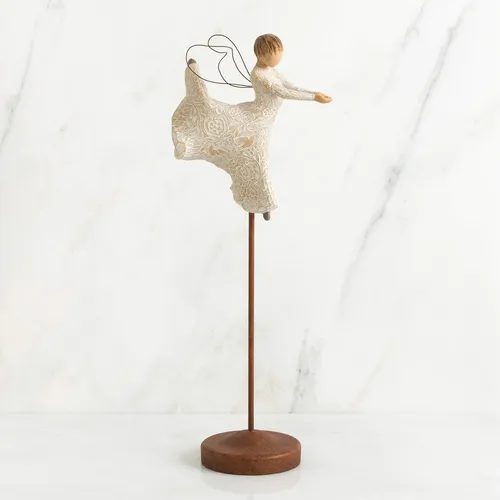 Figura Willow Tree Dance Of Life Angel Pintada A Mano