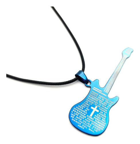 Collar Guitarra Musica Padre Nuestro Religiosa + Estuche 