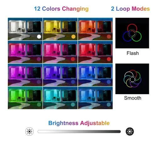 Meikee Luces De Inundacin Rgb De 25 W (paquete De 2)