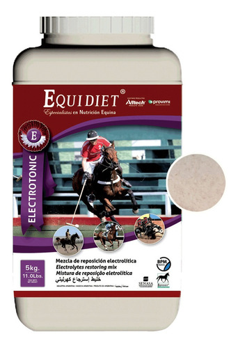 Suplemento Rehidratante Caballos, Equidiet Electrotonic