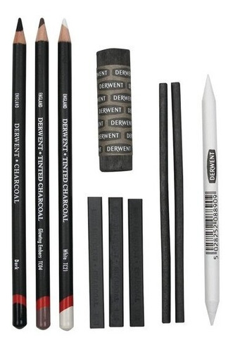 Set De Carbones Derwent Charcoal Mix Media Dibujo Arte