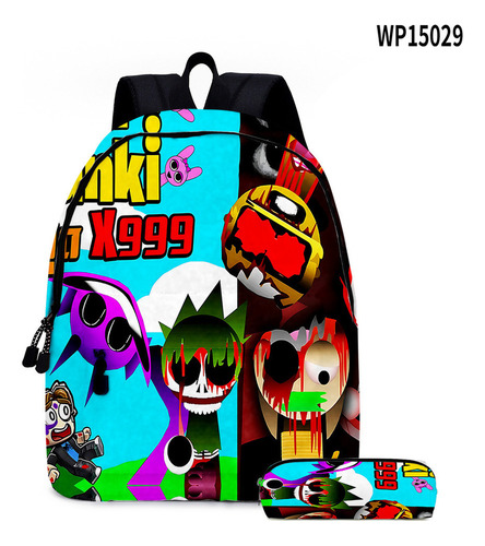 A Mochila Para Estudiantes Sprunki De Rhythm Box, Juego De 2 U