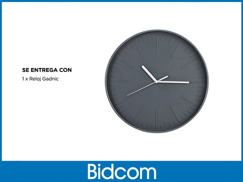 Imagen 6 de 8 de Reloj De Pared Moderno Minimalista Grande Clásico Gadnic