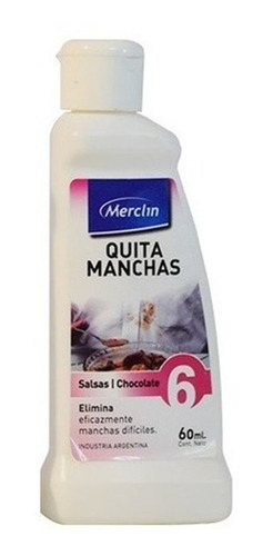 Limpiador Quita Mancha Salsas Aceites Chocolate Merclin 60ml