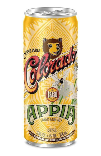 Cerveja Colorado Appia Com Mel Lata De 350ml 8 Unidades