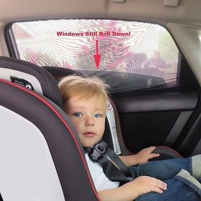 2pcs Sol Sombra Malla Cubierta Bebé Uv Protector Protector C