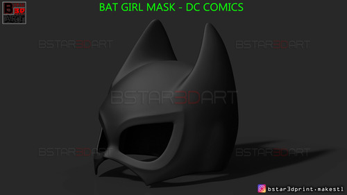 Imagen 1 de 4 de Mascara De Bat Girl  Dc Comics- Arte Plastico