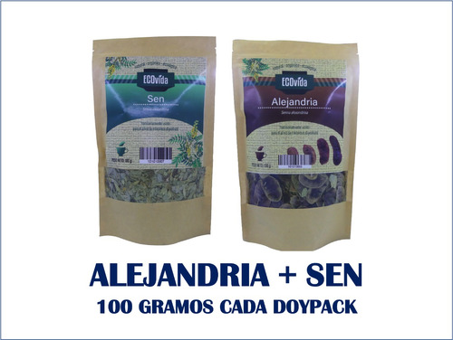 Hojas De Sen Y Alejandria 100gr C/u / Laxante