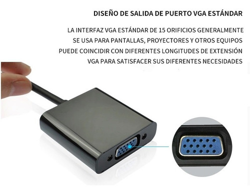 Imagen 5 de 7 de Adaptador Displayport A Vga Para Monitor Mac Apple Macbook