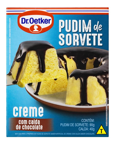 Pó Pudim De Sorvete Creme Calda Chocolate Dr. Oetker 130g