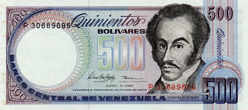 Billete 500 Bolívares 5 De Junio 1995 Serial P8
