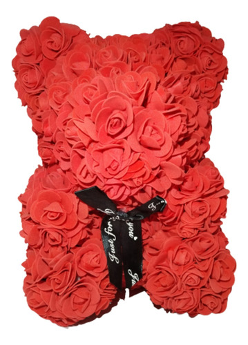 Figura De Oso De Rosas  3d , Rosas Rojas, Regalo 