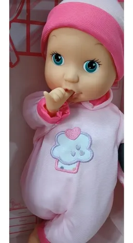 Bebe Mu eca Bebote Con Sonidos Llora Rie Juguetes Para Nena 13.589