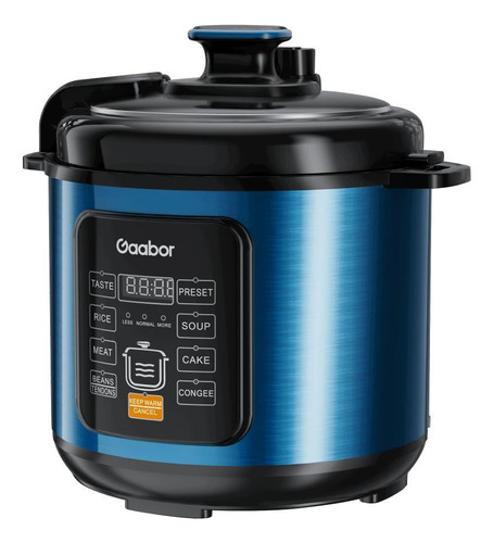 Panela De Pressão Elétrica 6l Gaabor S60a 127v Azul