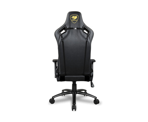 Imagen 6 de 6 de Silla de escritorio Cougar S Royal gamer ergonómica negra con tapizado de cuero sintético