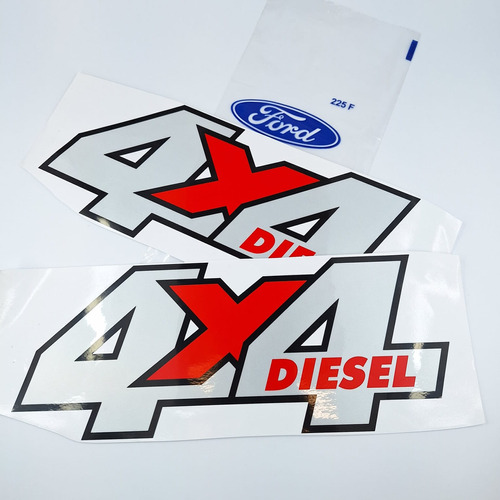 Adesivo Emblema - 4x4 Diesel - Troller T4 - Original - Par