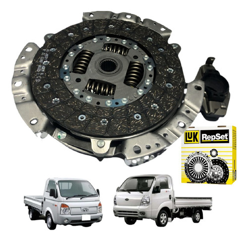 Kit Embreagem Bongo K2500 Hr 2.5 8v 2005/2012 - Original Luk