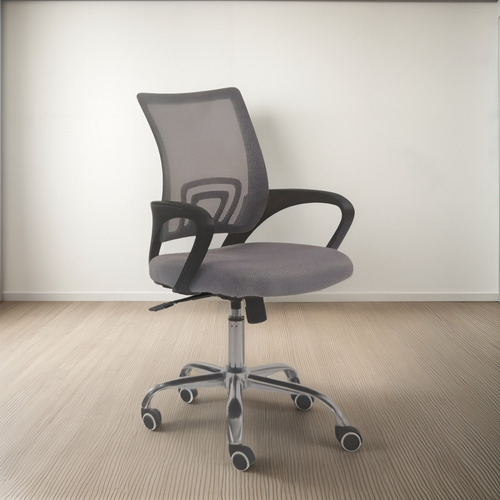 Silla De Oficina Vonne Csei-mgri Ergonomía Y Estilo Gris Claro Algodón