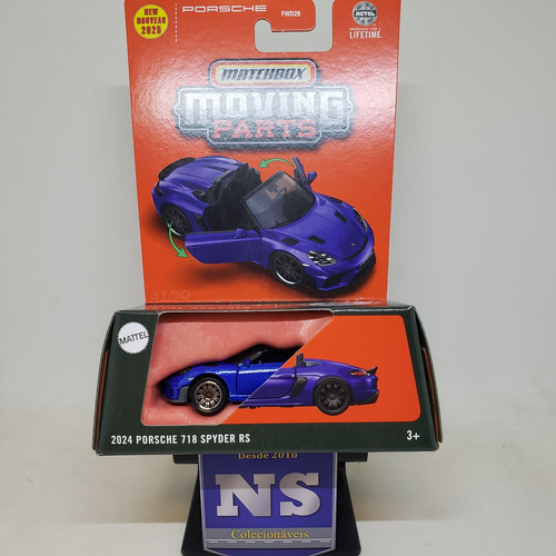 Matchbox 2025 Moving Parts - 2024 Porsche 718 Spyder Rs
