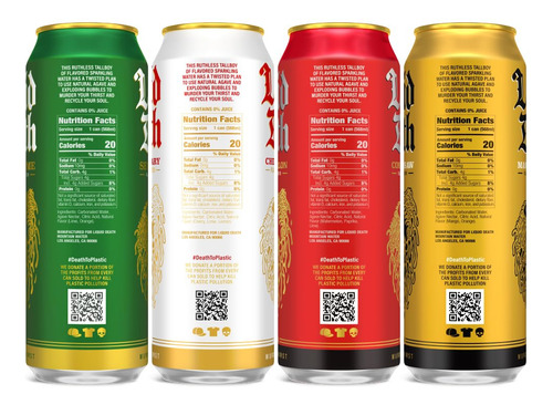 Agua Carbonatada Paquete Variado 12 Latas Sabor Lima Mango M