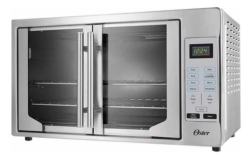 Oster Horno Eléctrico Digital French Door De Convección Color Gris