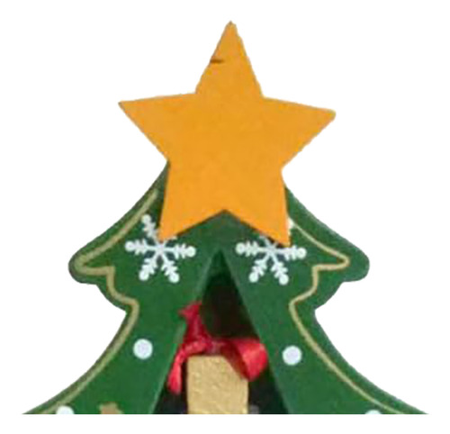 Árbol De Navidad De Madera De Mesa Exquisito Mini
