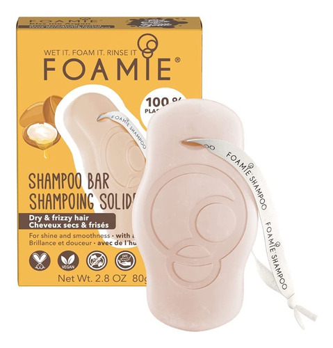 Foamie Barra De Champú Natural, Libre De Crueldad, Paraben.