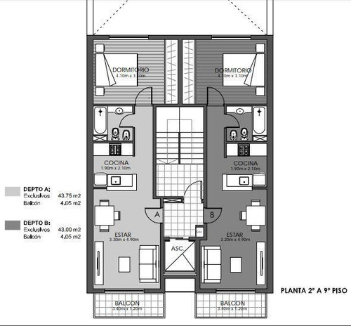 Imagen 11 de 23 de Cordoba Y Callao - Semipisos 1 Dormitorio