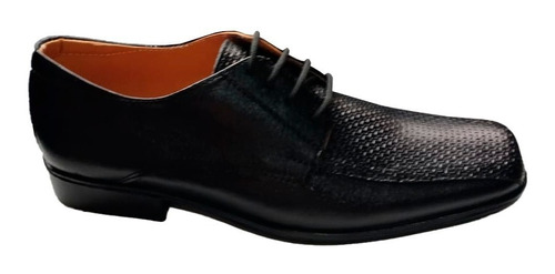 Zapato Elegante Para Hombre 100% Cuero Color Negro