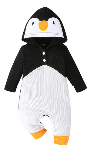 2024 Nuevo Bebé Bebé Dibujos Animados Pingüino Onesie