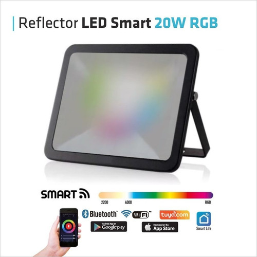 Imagen 3 de 10 de Reflector Led 20w iMac Smart Multiled Rgb Bluetooh App