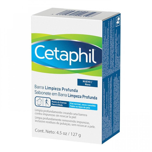 Sabonete Em Barra Cetaphil Limpeza Profunda - 127g