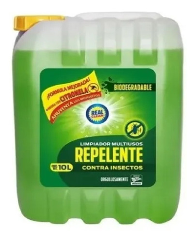  Real Clean Multiusos  Con Repelente De  Insectos 10 L